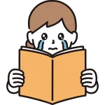 Woman Reading A Book While Crying SVG Icon